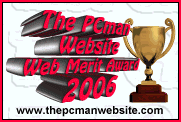 PC MAN WEBSITE AWARD