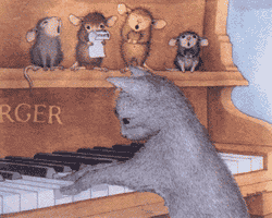 KITTEN ON THE KEYS