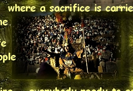 KING CARRIED ON THRONE