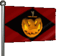 PUMPKIN GHOST SHIP FLAG