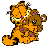 GARFIELD AND TEDDY BEAR